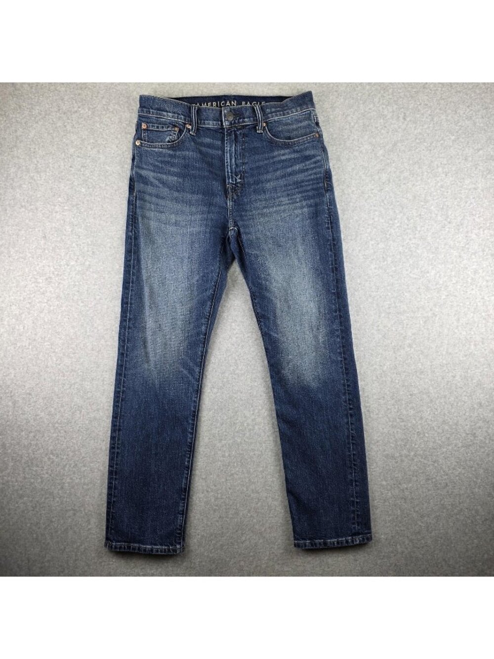 American Eagle Original Straight Jeans Mens 30x32 Blue Medium Wash Denim